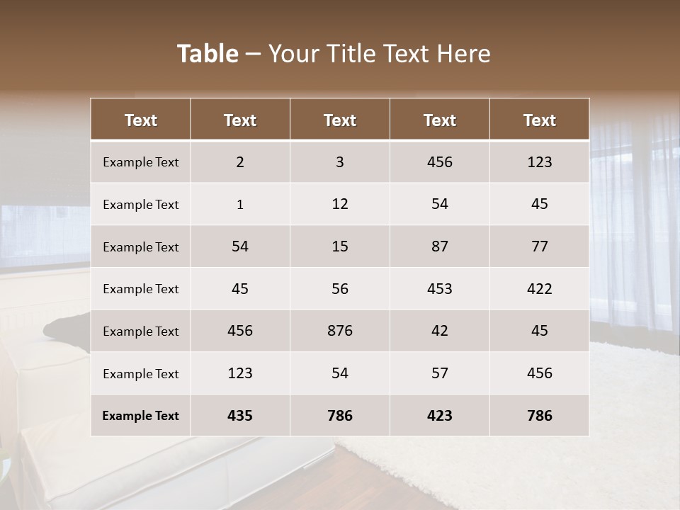 Modern Lamp Parquet PowerPoint Template