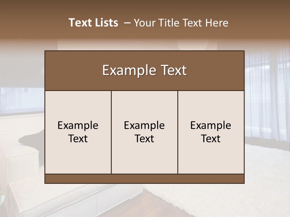 Modern Lamp Parquet PowerPoint Template