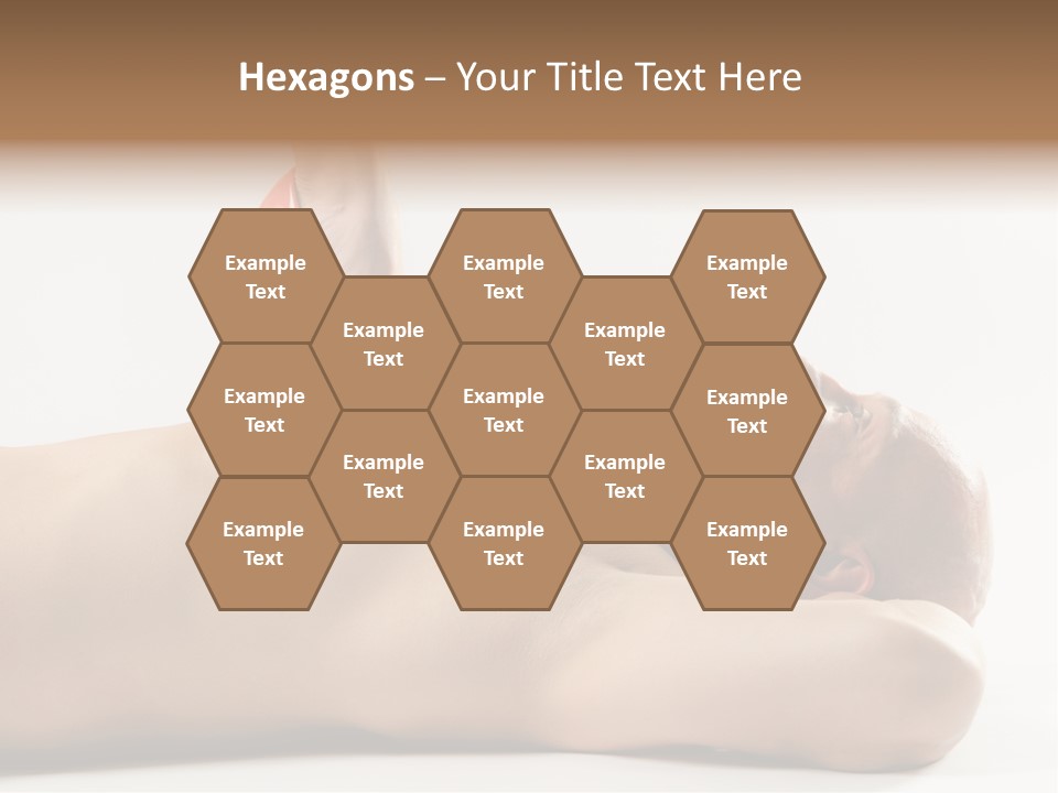 A Man With A Red High Heel Shoe On Top Of His Body PowerPoint Template