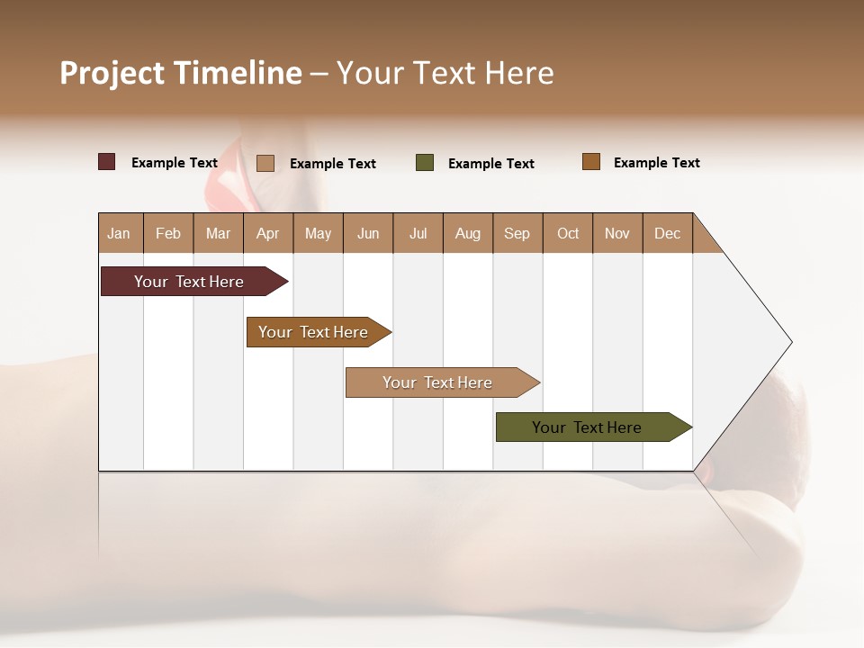 A Man With A Red High Heel Shoe On Top Of His Body PowerPoint Template