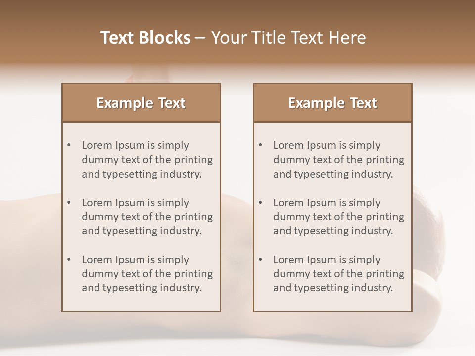 A Man With A Red High Heel Shoe On Top Of His Body PowerPoint Template