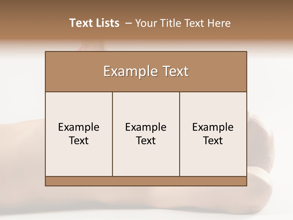 A Man With A Red High Heel Shoe On Top Of His Body PowerPoint Template