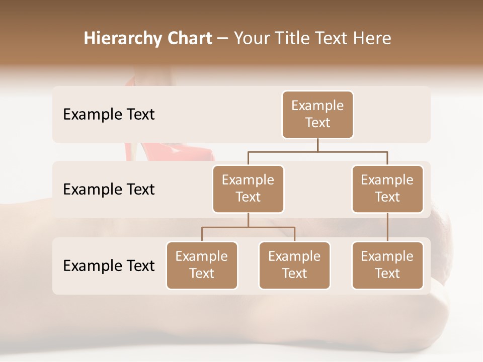 A Man With A Red High Heel Shoe On Top Of His Body PowerPoint Template