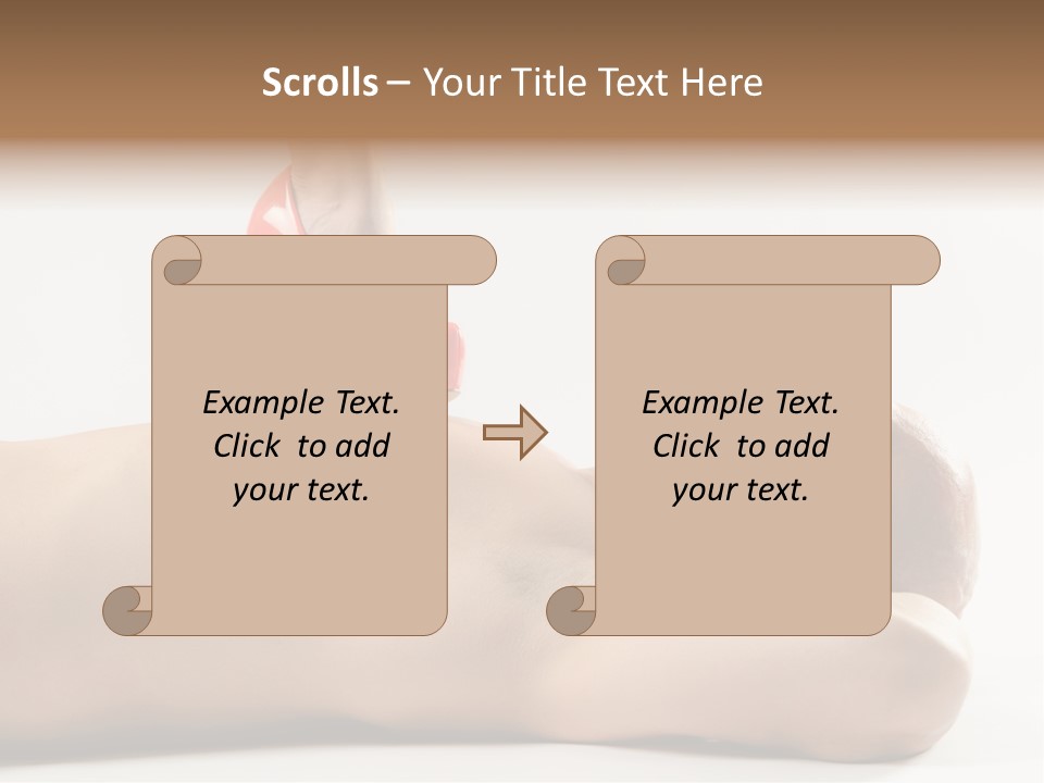 A Man With A Red High Heel Shoe On Top Of His Body PowerPoint Template