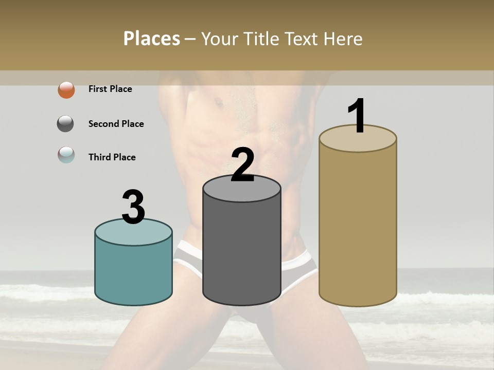 Nude Seductive Alone PowerPoint Template