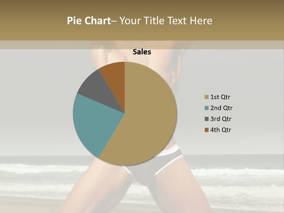 Nude Seductive Alone PowerPoint Template