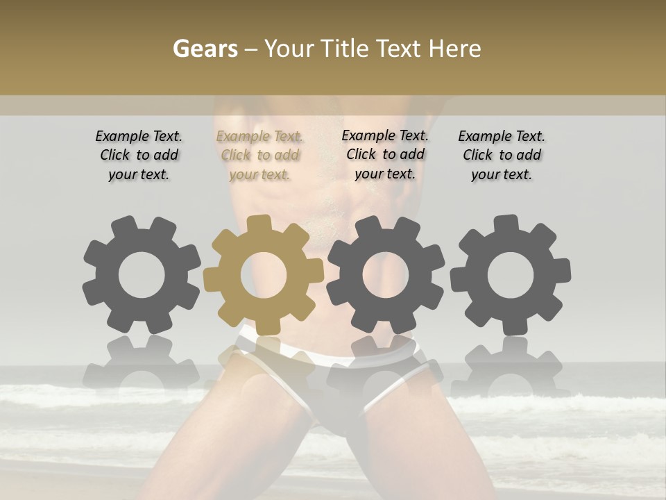 Nude Seductive Alone PowerPoint Template