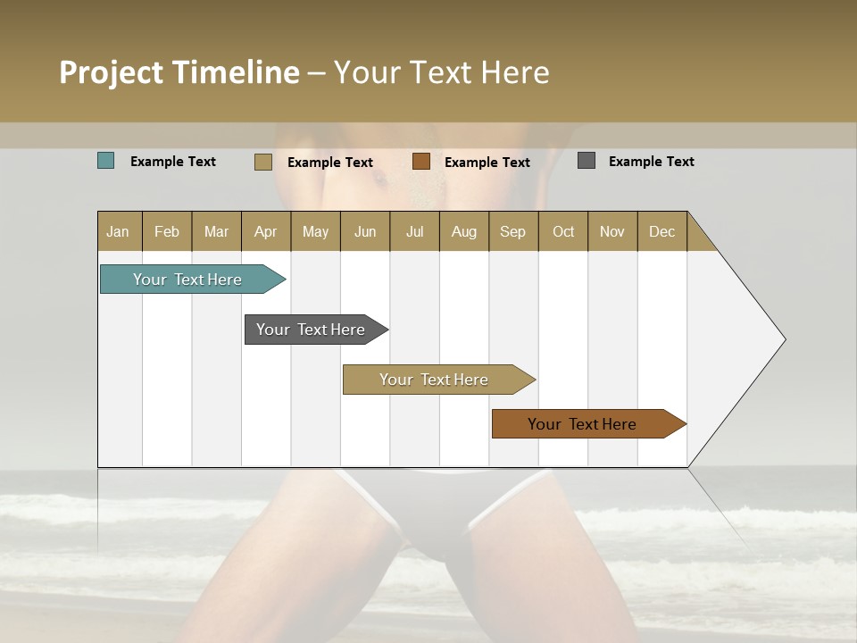 Nude Seductive Alone PowerPoint Template