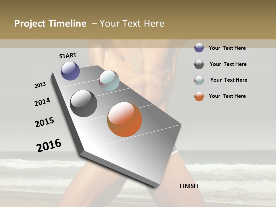 Nude Seductive Alone PowerPoint Template