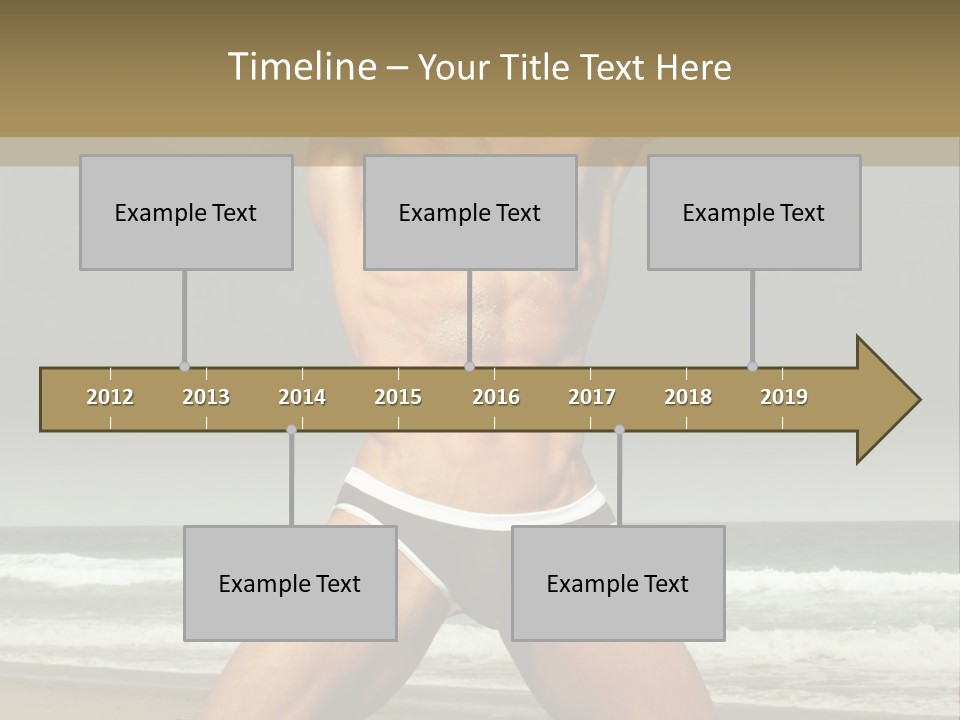 Nude Seductive Alone PowerPoint Template