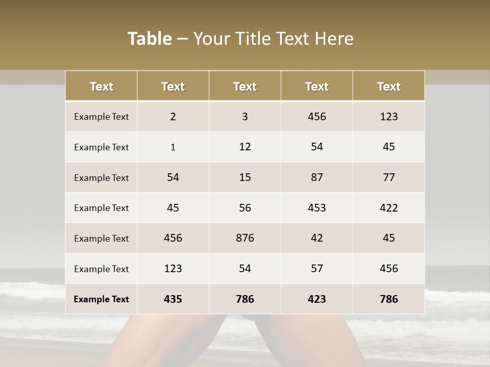 Nude Seductive Alone PowerPoint Template