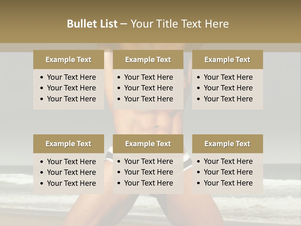 Nude Seductive Alone PowerPoint Template