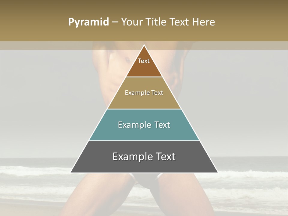 Nude Seductive Alone PowerPoint Template