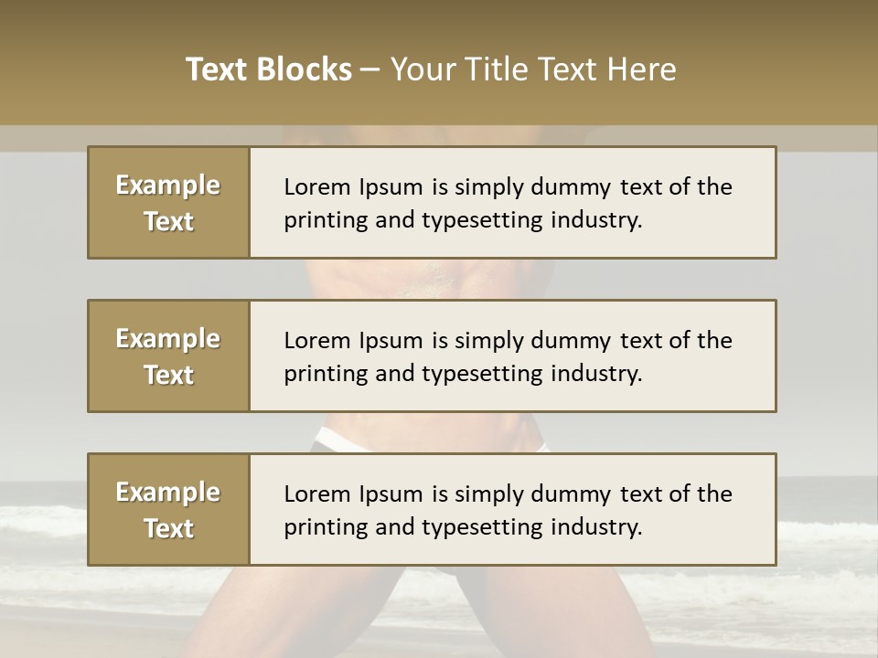 Nude Seductive Alone PowerPoint Template