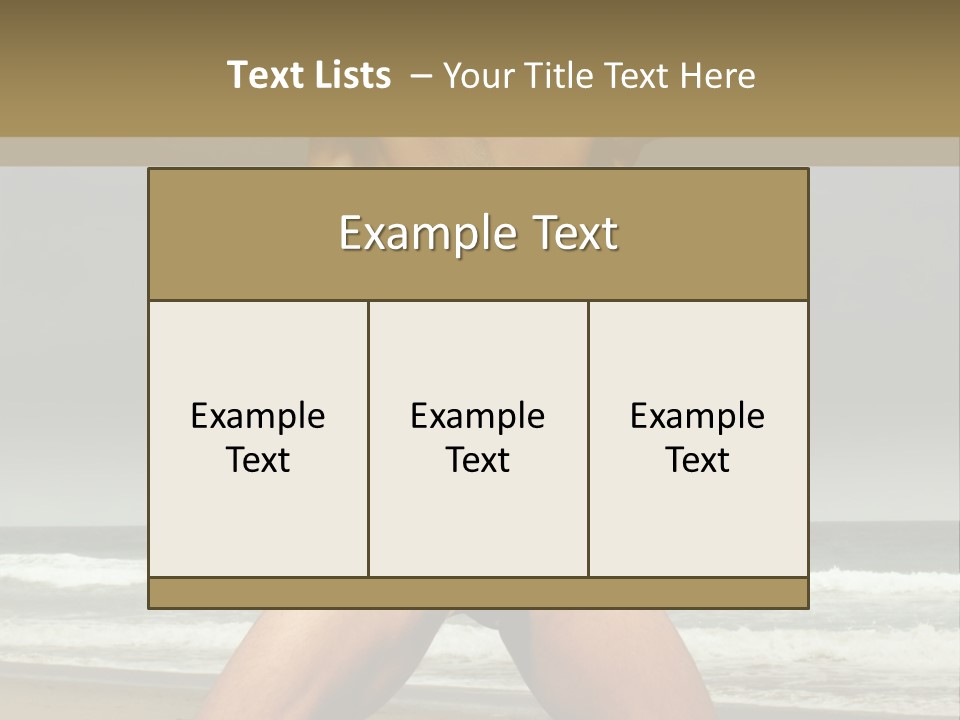Nude Seductive Alone PowerPoint Template