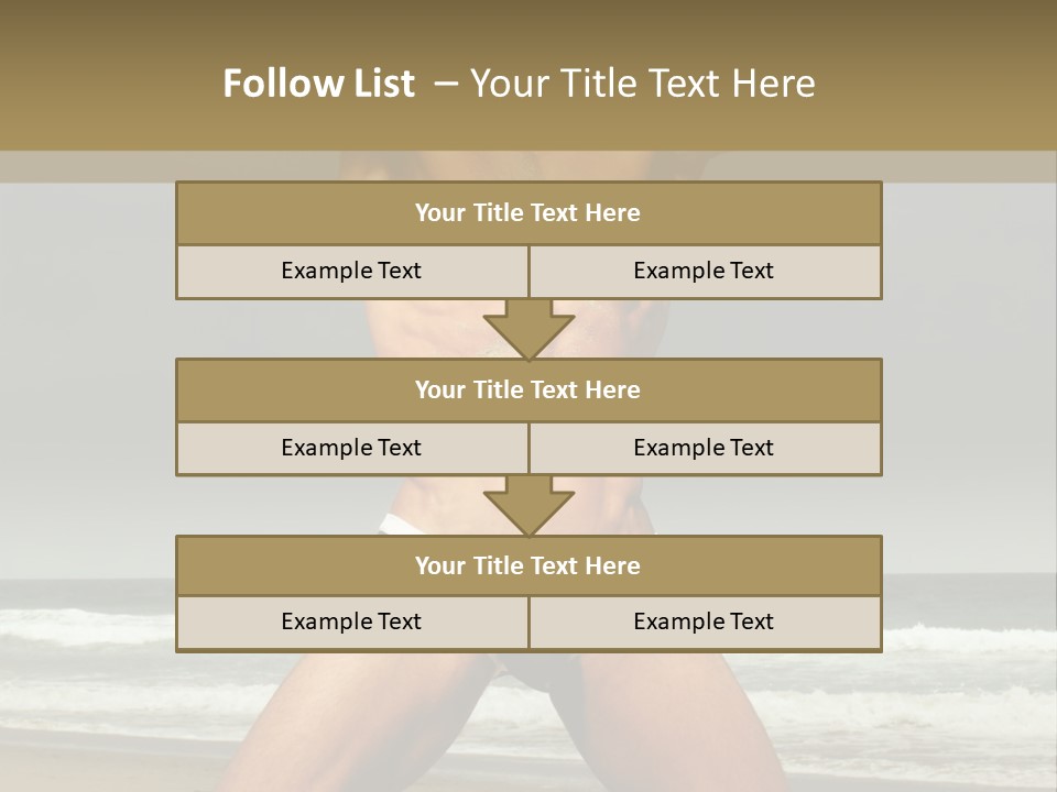 Nude Seductive Alone PowerPoint Template