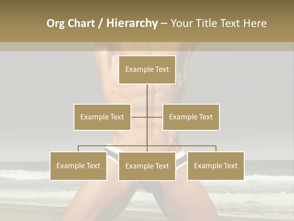 Nude Seductive Alone PowerPoint Template