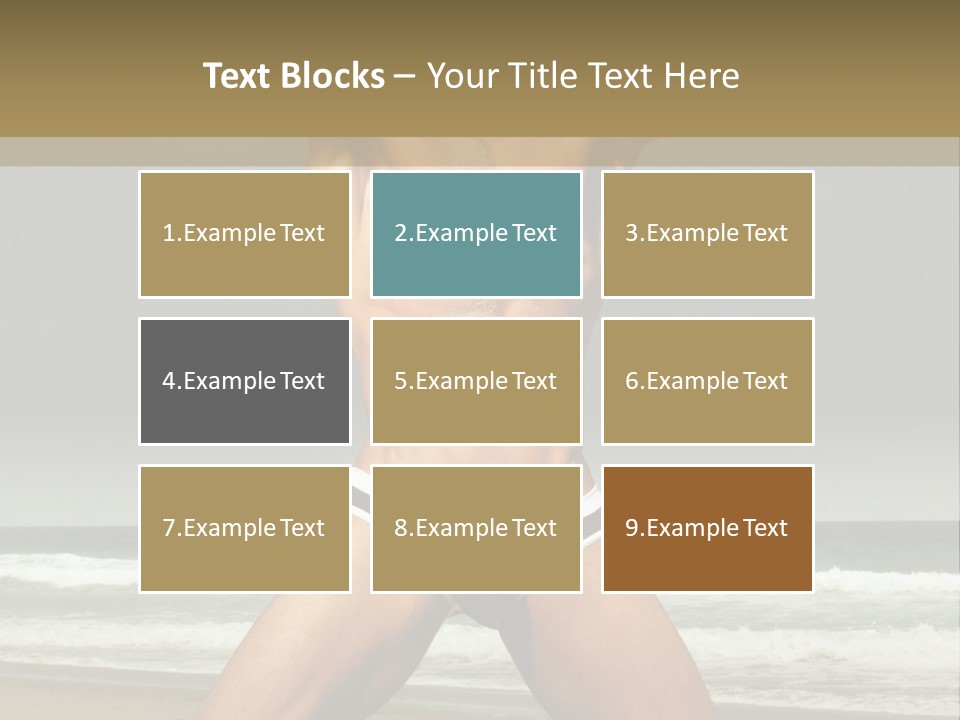 Nude Seductive Alone PowerPoint Template