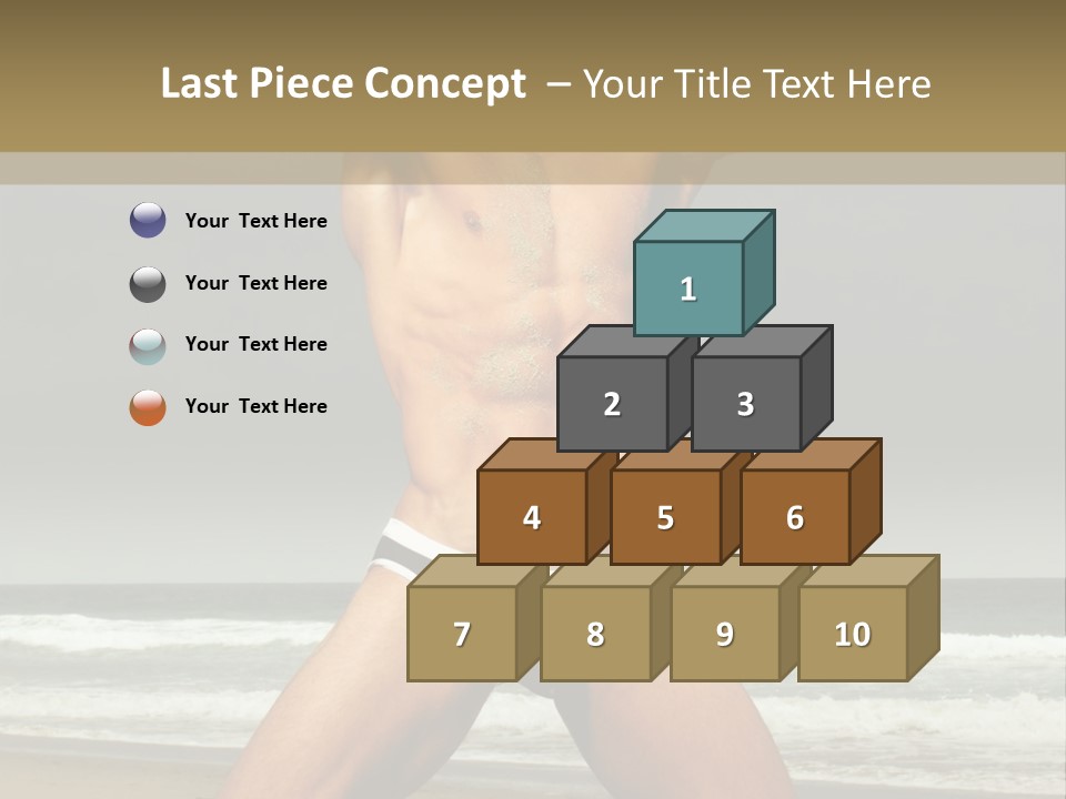 Nude Seductive Alone PowerPoint Template
