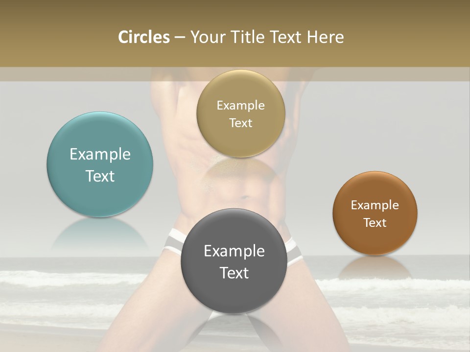 Nude Seductive Alone PowerPoint Template