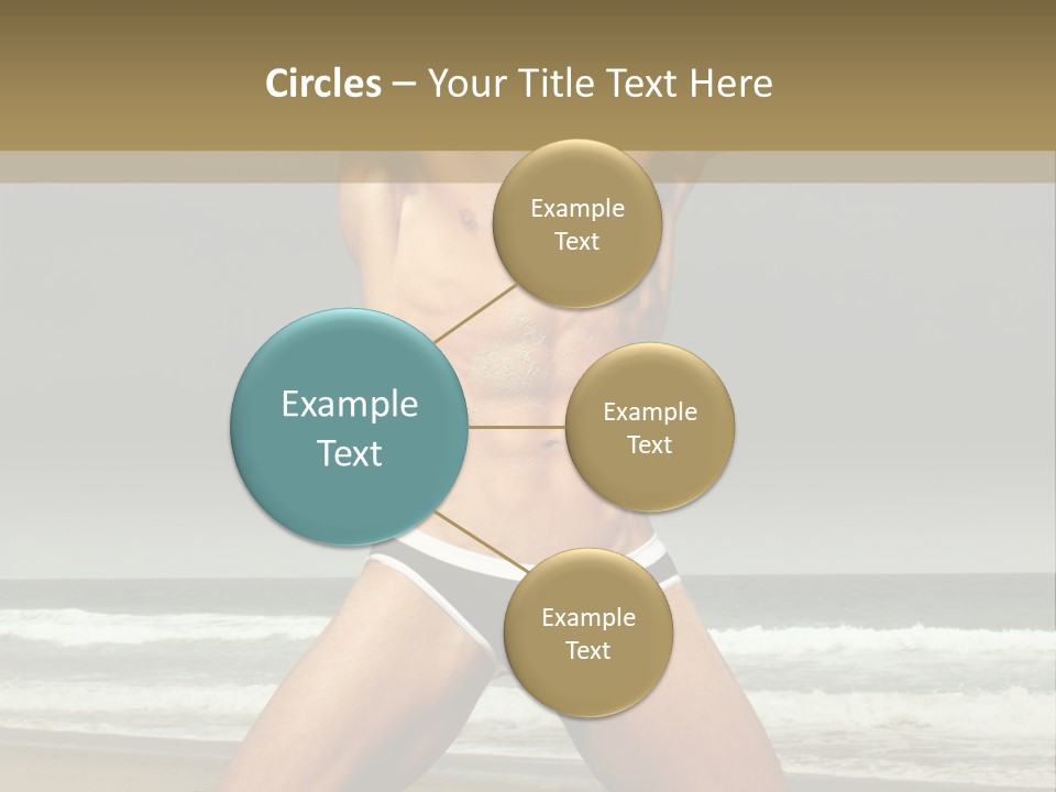 Nude Seductive Alone PowerPoint Template