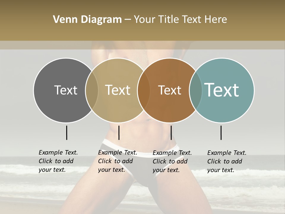 Nude Seductive Alone PowerPoint Template