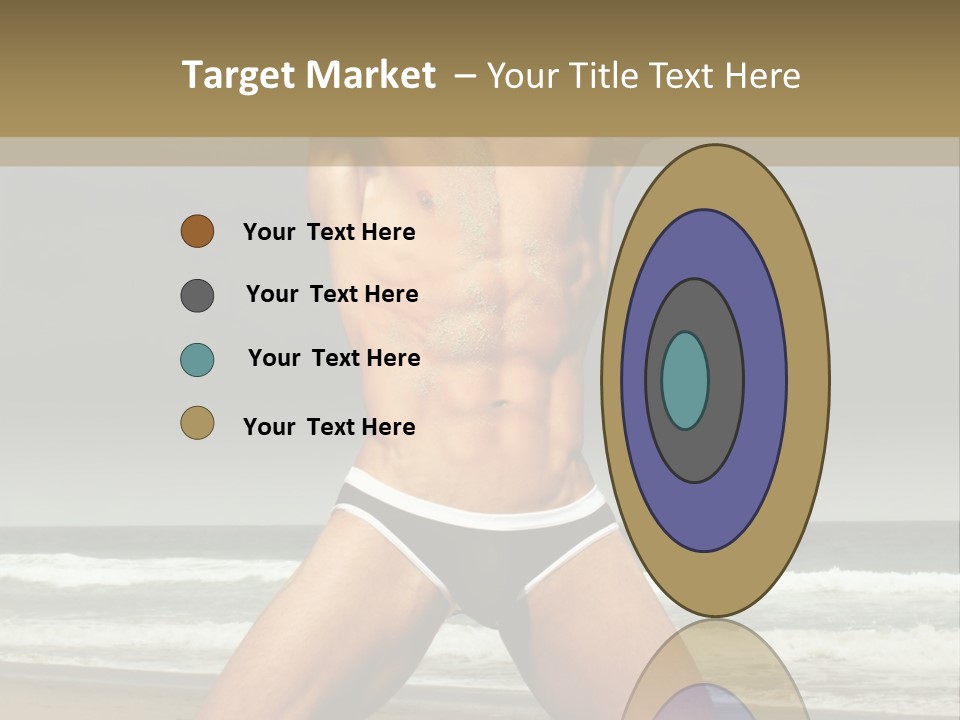 Nude Seductive Alone PowerPoint Template