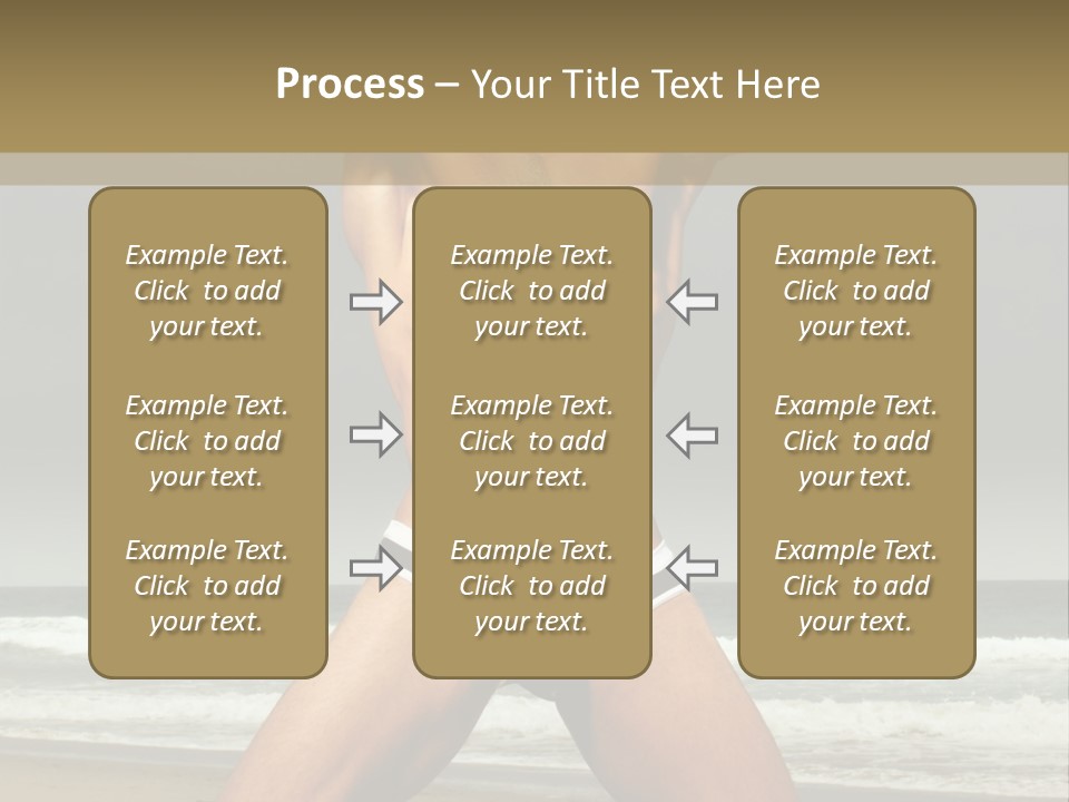 Nude Seductive Alone PowerPoint Template