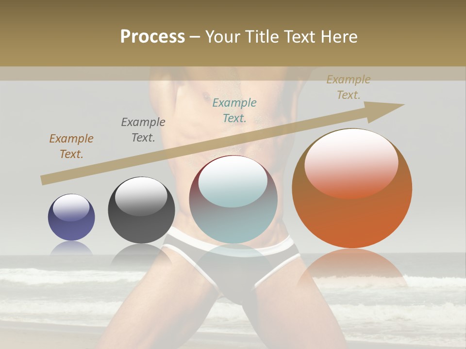 Nude Seductive Alone PowerPoint Template