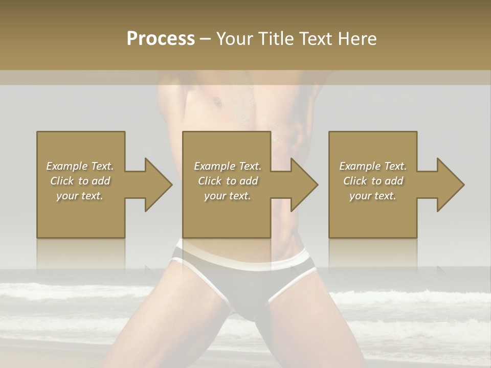 Nude Seductive Alone PowerPoint Template