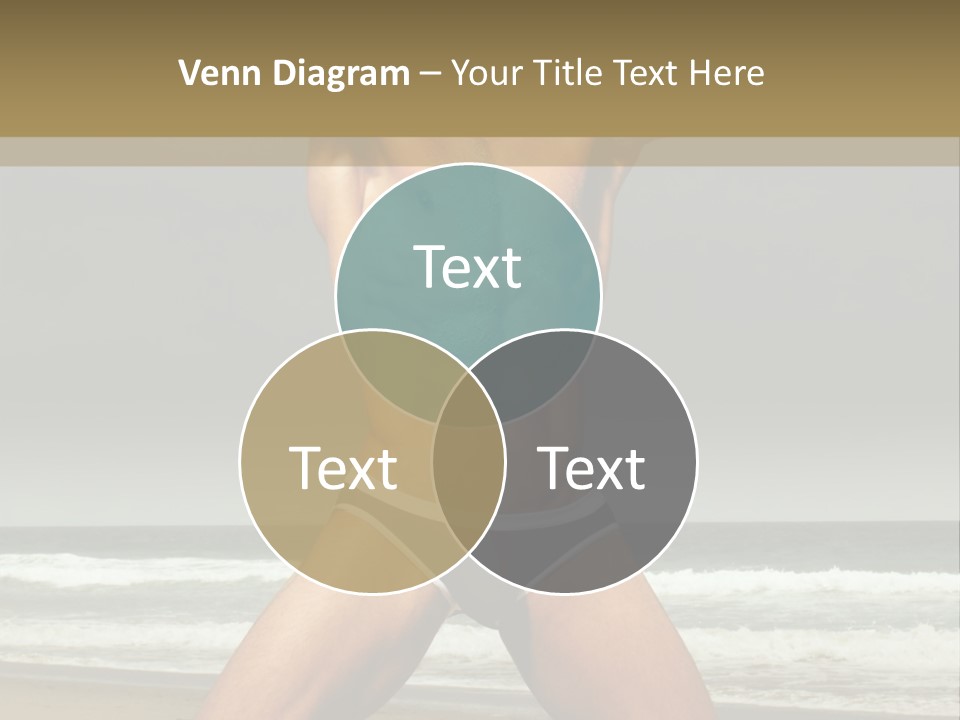 Nude Seductive Alone PowerPoint Template