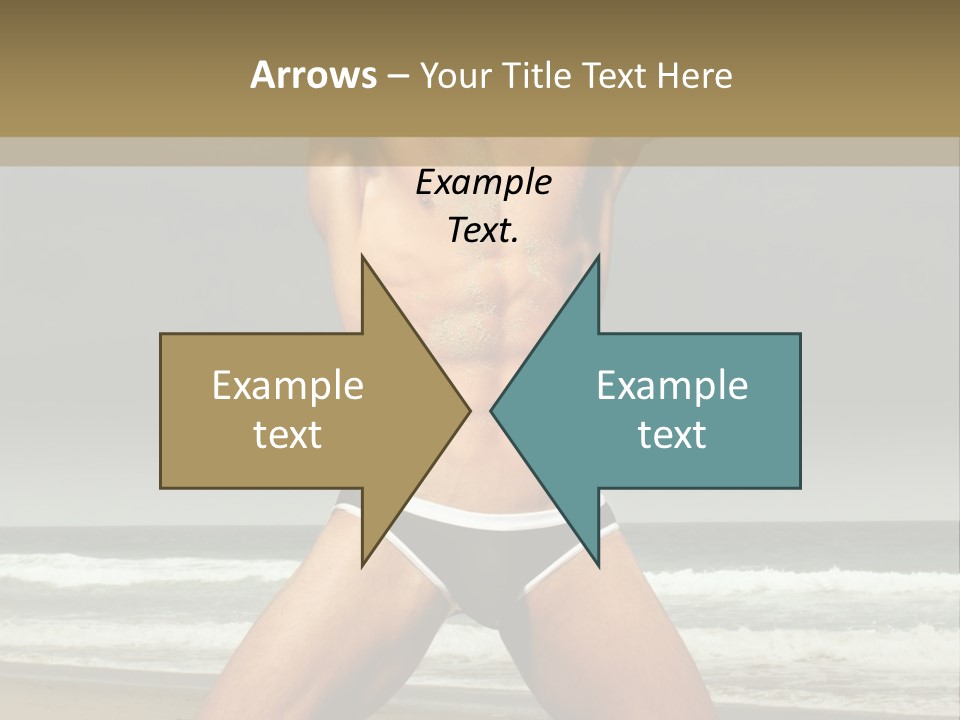 Nude Seductive Alone PowerPoint Template