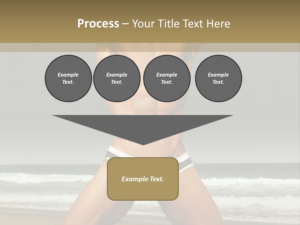Nude Seductive Alone PowerPoint Template