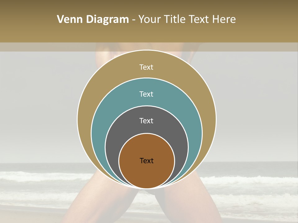 Nude Seductive Alone PowerPoint Template