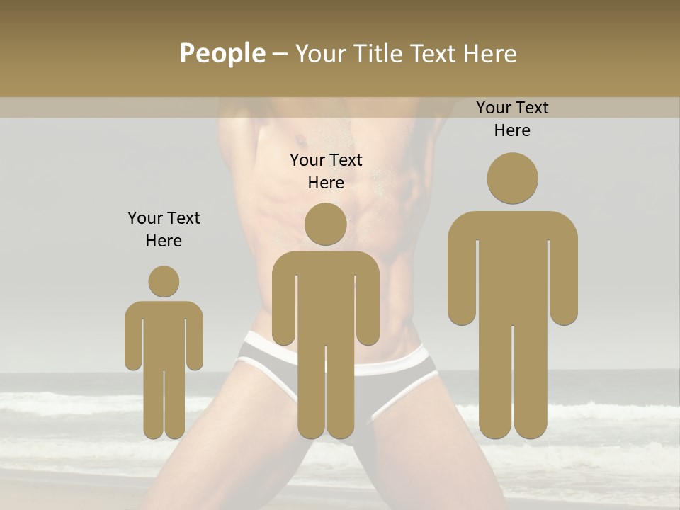 Nude Seductive Alone PowerPoint Template