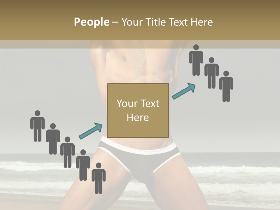 Nude Seductive Alone PowerPoint Template