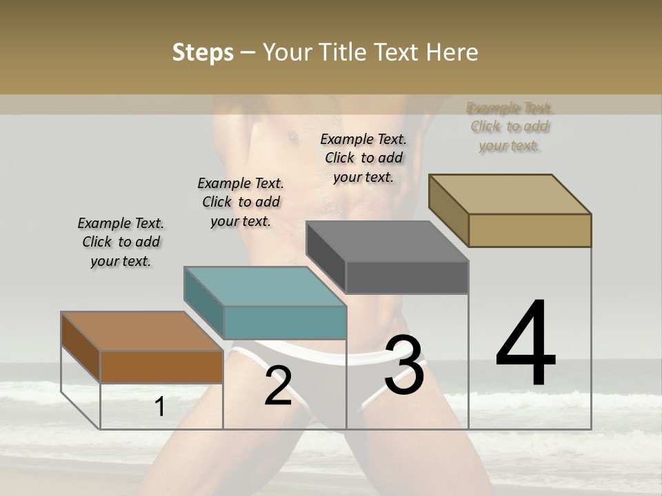 Nude Seductive Alone PowerPoint Template