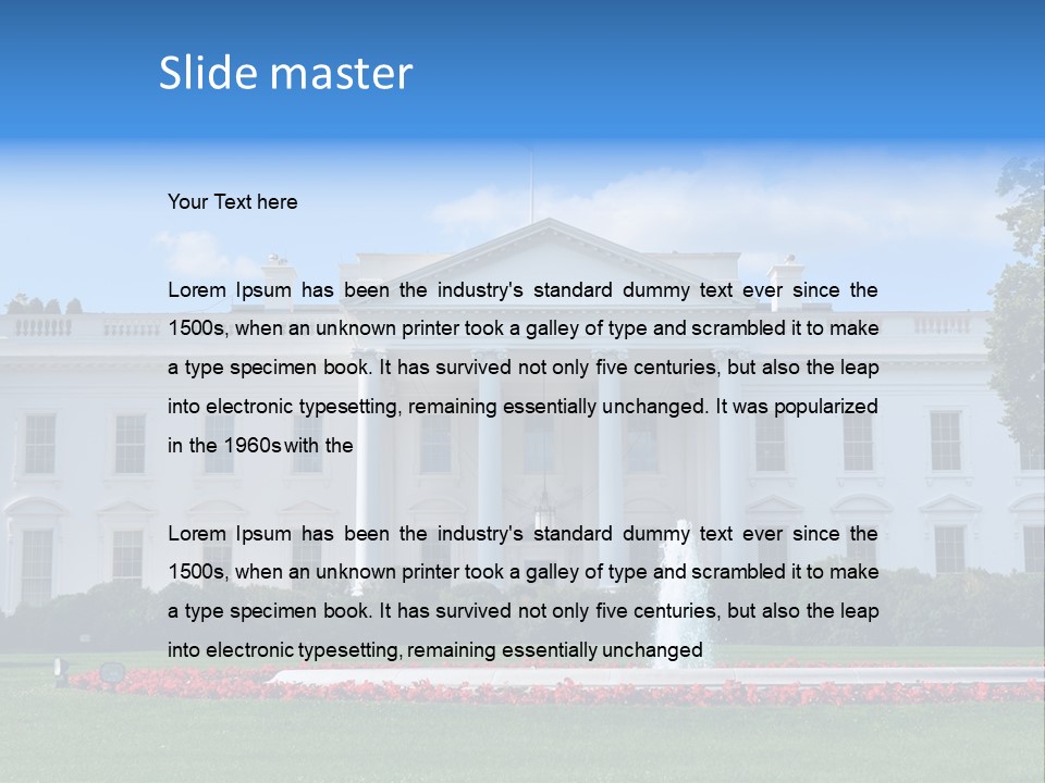 History Columns Landmark PowerPoint Template