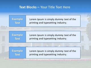 History Columns Landmark PowerPoint Template