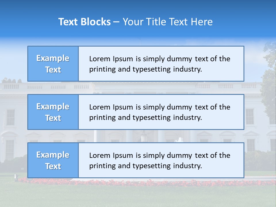 History Columns Landmark PowerPoint Template
