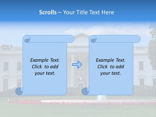 History Columns Landmark PowerPoint Template