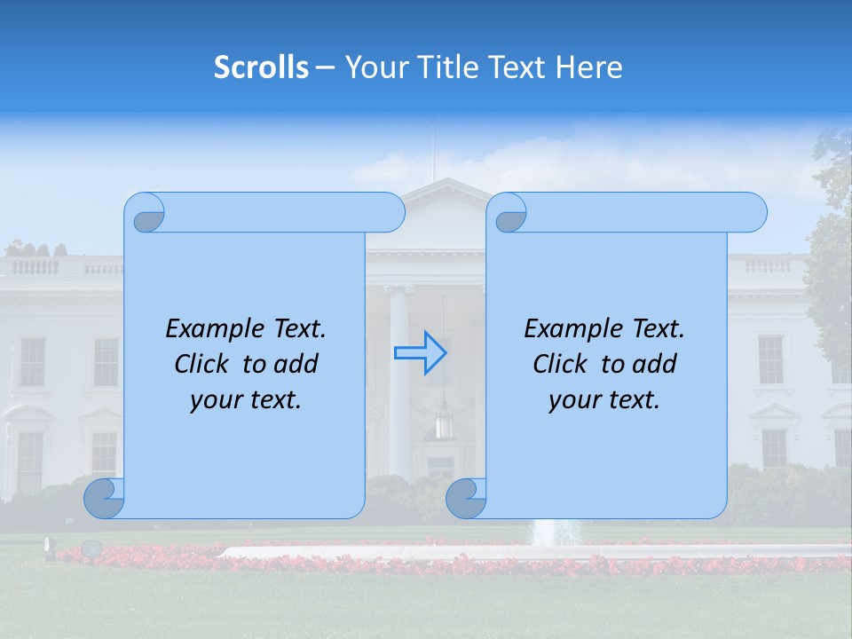 History Columns Landmark PowerPoint Template