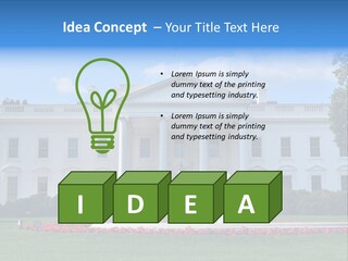 History Columns Landmark PowerPoint Template