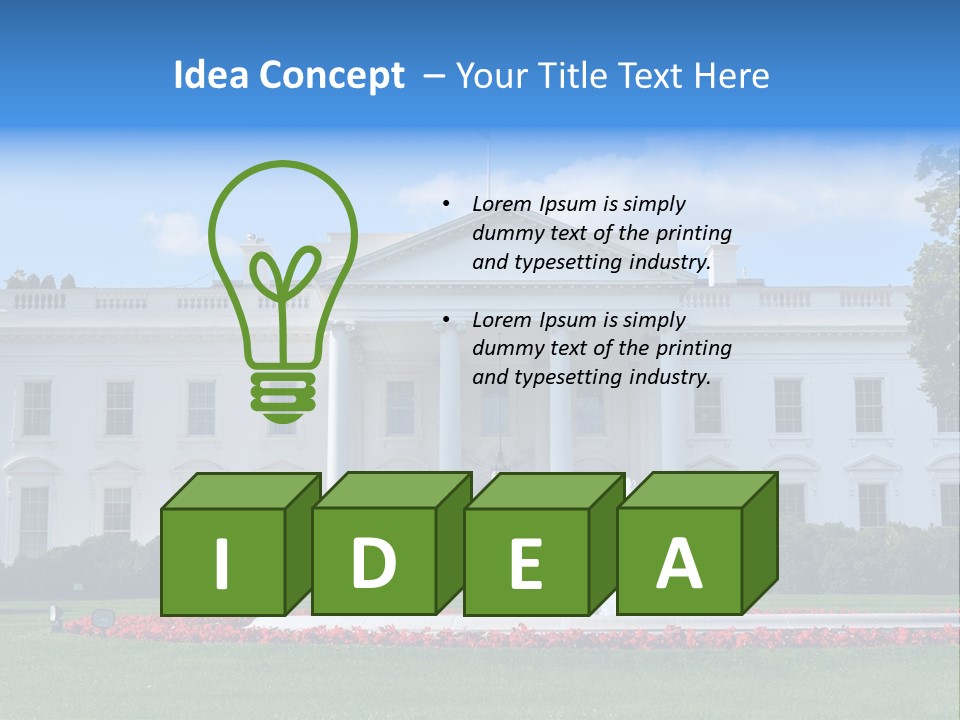 History Columns Landmark PowerPoint Template