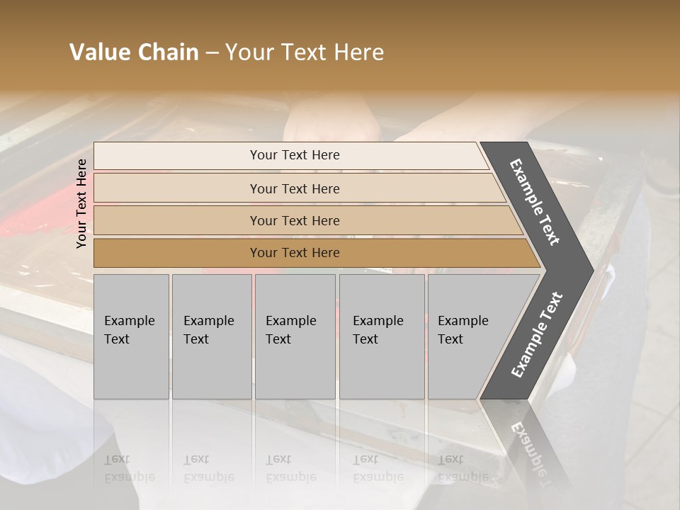 A Person Using A Stamper On A Piece Of Paper PowerPoint Template