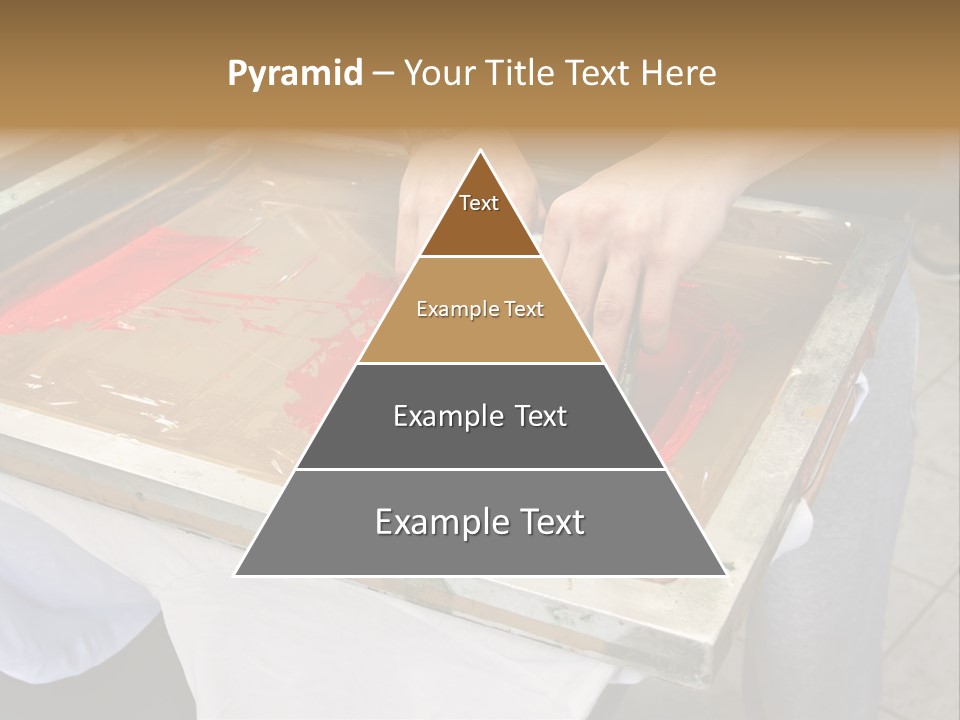 A Person Using A Stamper On A Piece Of Paper PowerPoint Template