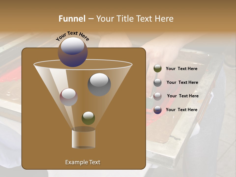 A Person Using A Stamper On A Piece Of Paper PowerPoint Template