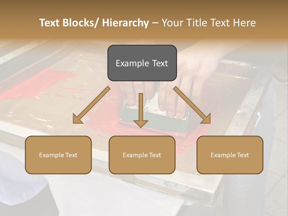 A Person Using A Stamper On A Piece Of Paper PowerPoint Template
