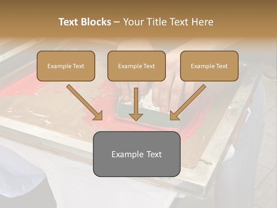 A Person Using A Stamper On A Piece Of Paper PowerPoint Template