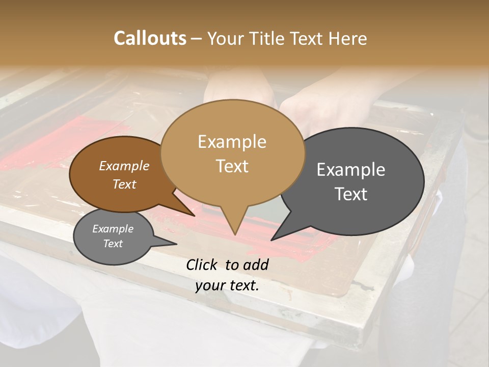 A Person Using A Stamper On A Piece Of Paper PowerPoint Template